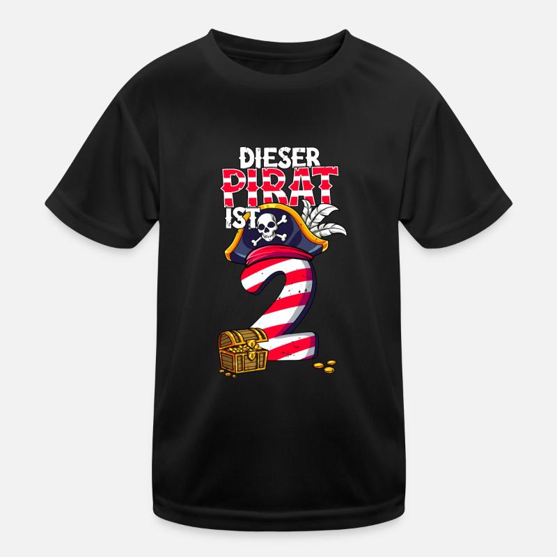 2e anniversaire Pirates T-shirt sport Enfant