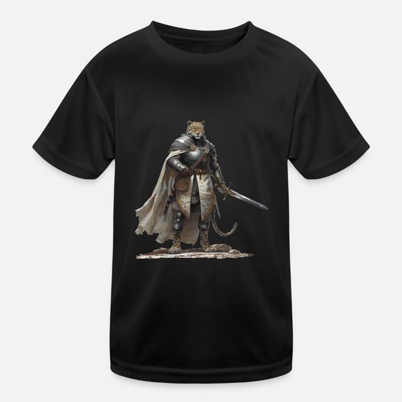 Jaguar Knight Middle Ages Kids Functional T-Shirt