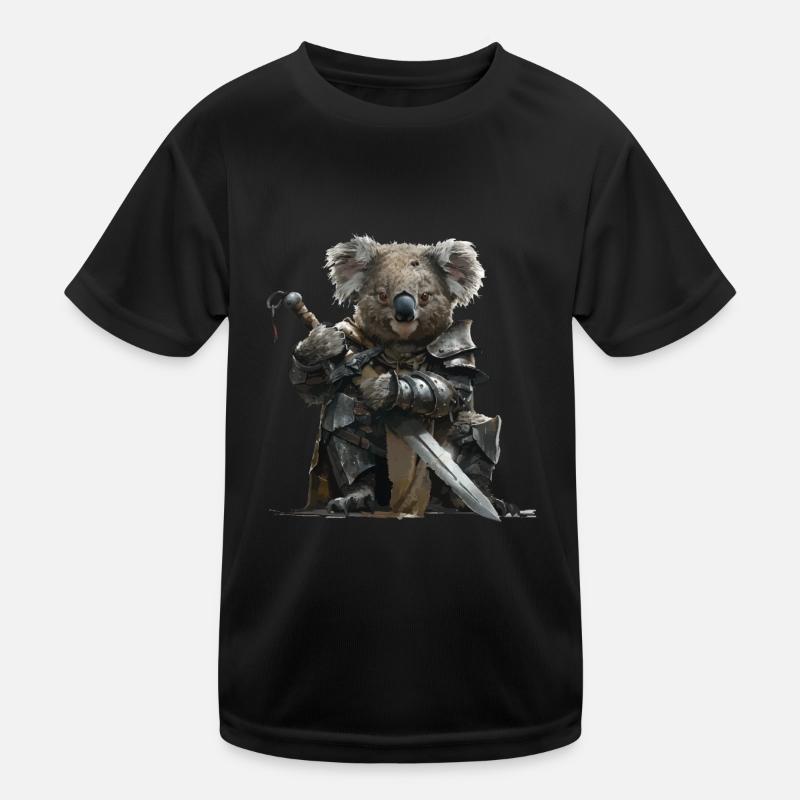 Koala Knight Middle Ages Kids Functional T-Shirt