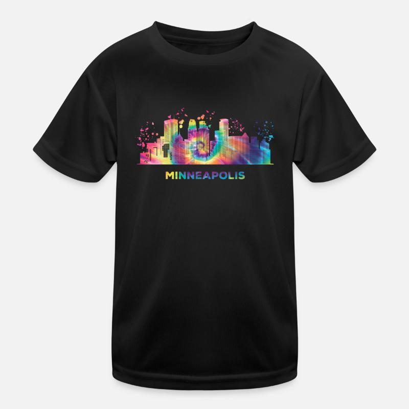 Minneapolitanische Skyline Minneapolis Kinder Funktions-T-Shirt