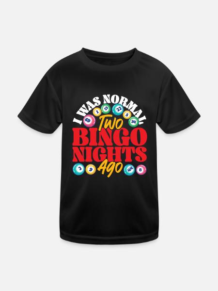 Bingo Player I Was Normal Two - Kids Functional T-Shirt - black - Front