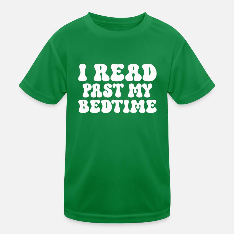 Bibliothek Buchliebhaber Lesender Bücherwurm Kinder Funktions-T-Shirt
