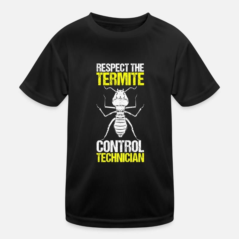 Schädlingsbekämpfung Kammerjäger - Kinder Funktions-T-Shirt - Schwarz