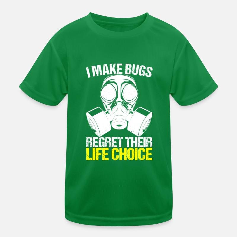 Pest Control Exterminator Kids Functional T-Shirt