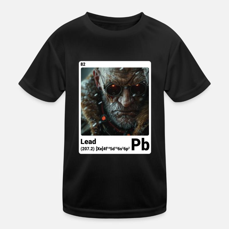 AI am Lead (at) Mode periodictable nerdig style Kinder Funktions-T-Shirt