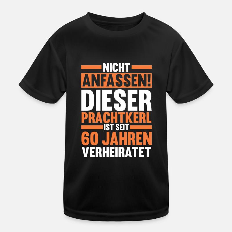 Mariage Noces de diamant 60 ans de mariage Hochz T-shirt sport Enfant