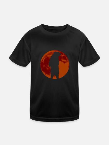 Grizzly Ours Halloween Ours brun - T-shirt sport Enfant - noir - Devant