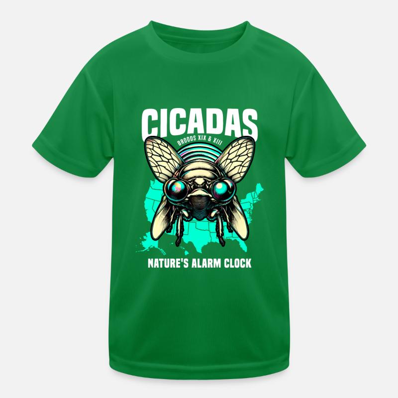 Cicada Funny - Bug Cicadas 2024 Lover Brood X Gift Kids Functional T-Shirt