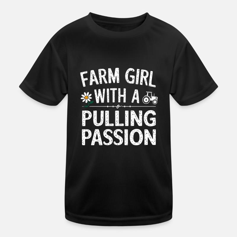 Tractor Pulling Tractor Pulling Tractor Power Farm Kinder Funktions-T-Shirt