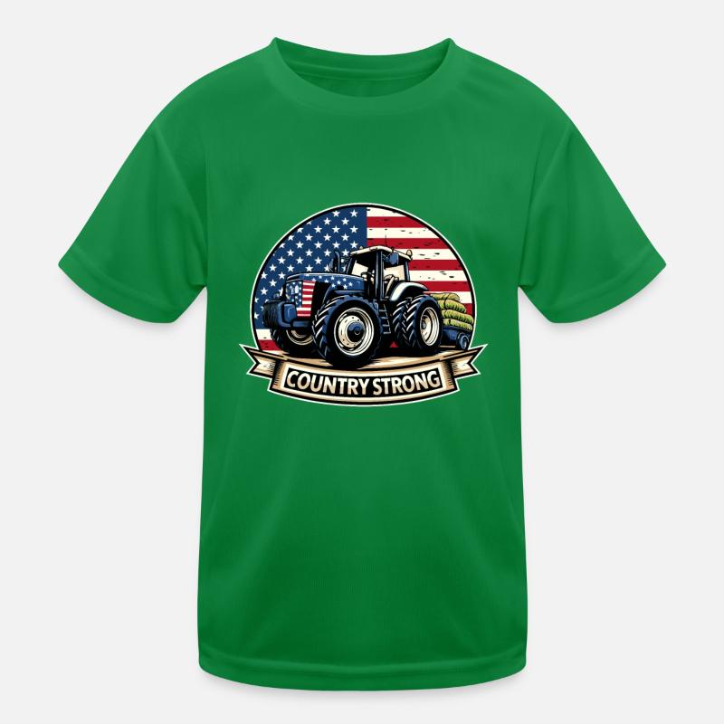 Tractor Pulling Tractor Pulling Tractor Power Farm Kids Functional T-Shirt