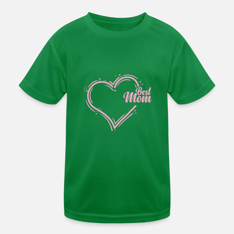 Best Mom Muttertag Mami Kinder Funktions-T-Shirt