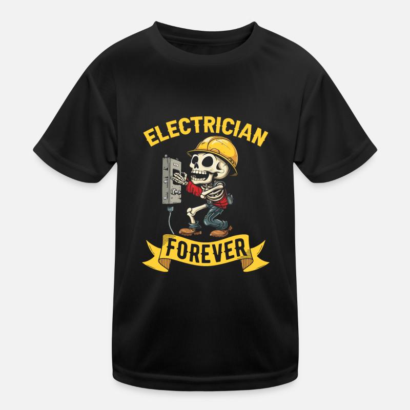 Electrician Electronics Technician Kids Functional T-Shirt