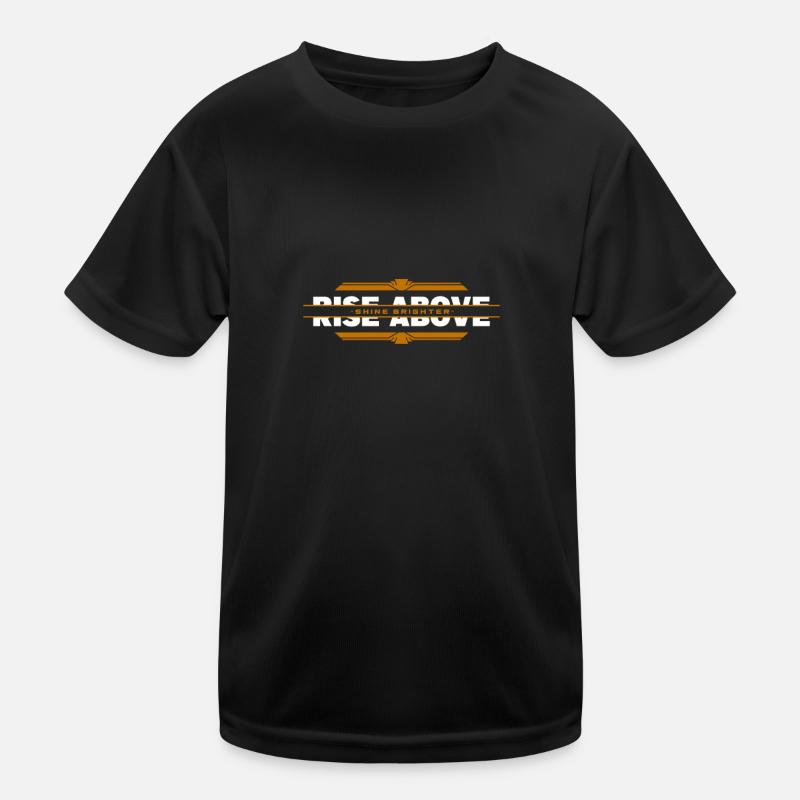 Shine Bright: Herausforderungen meistern Kinder Funktions-T-Shirt