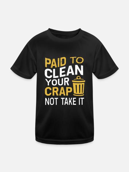 School administrators School staff Caretakers - Kids Functional T-Shirt - black - Front