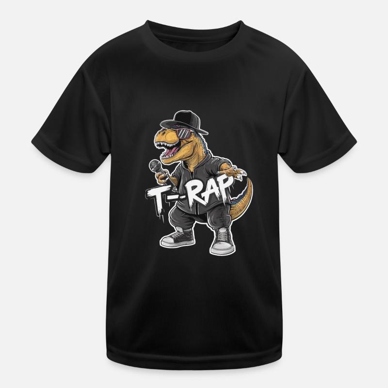 T-Rap Dinosaurier Rapper Kinder Funktions-T-Shirt