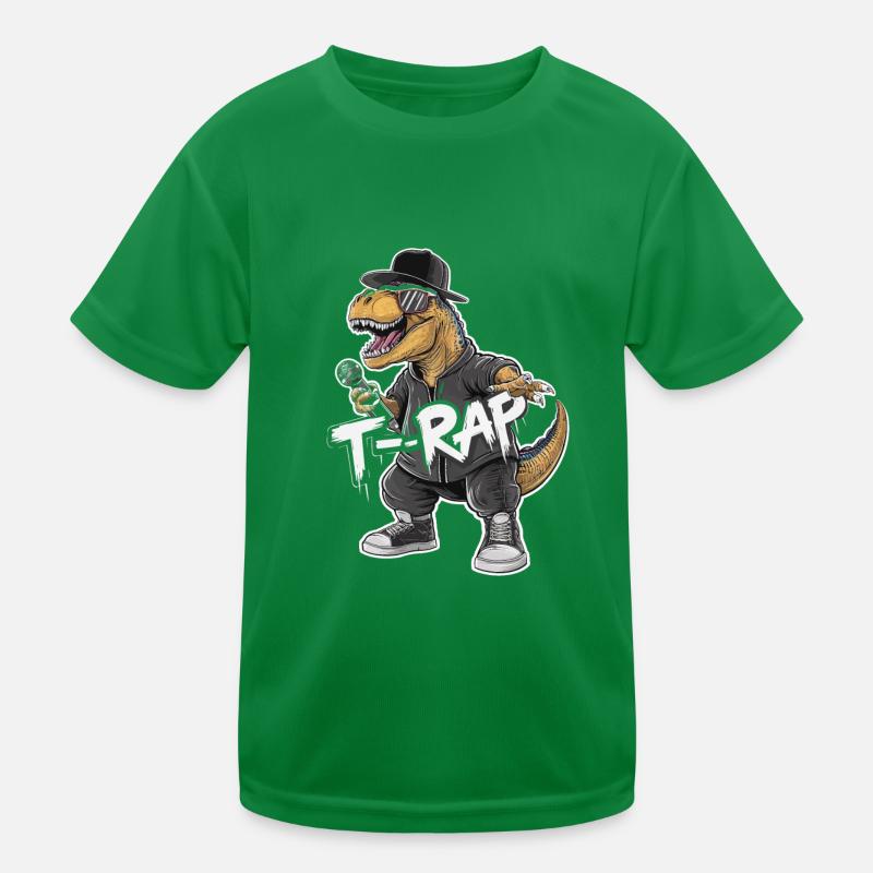 T-Rap Dinosaurier Rapper Kinder Funktions-T-Shirt