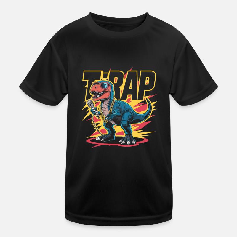 T-Rap Dinosaur Rapper T-shirt sport Enfant