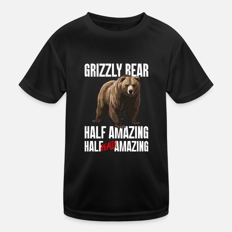 Grizzly Ours brun Ours brun T-shirt sport Enfant