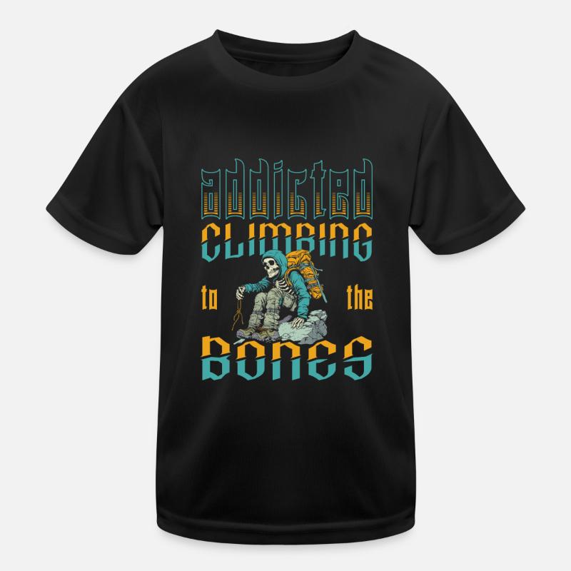Climbing Climbers Kids Functional T-Shirt