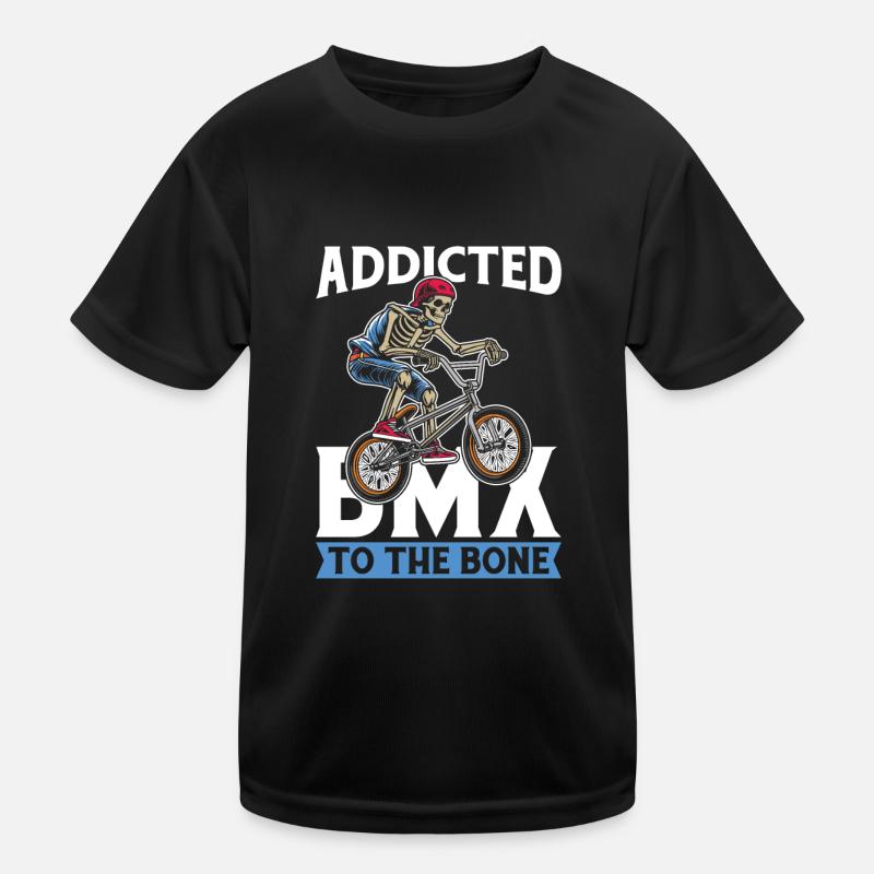 Bmx Bmx Biker Skeleton T-shirt sport Enfant