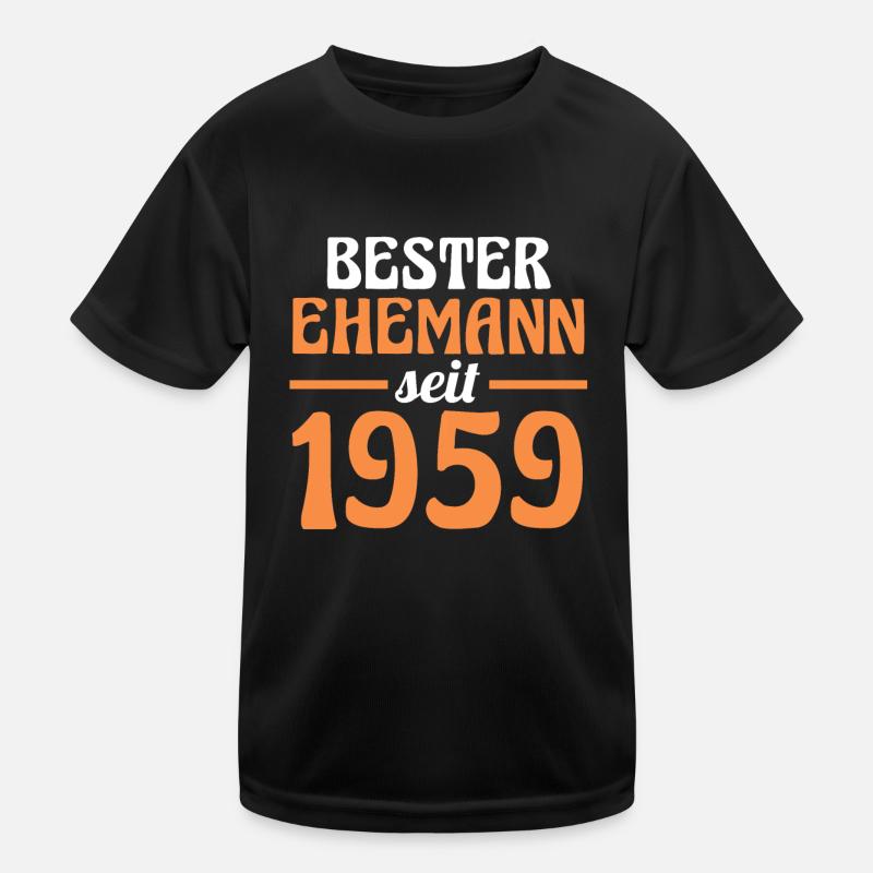 Valentinstag Bester Ehemann Seit 1959 Kinder Funktions-T-Shirt