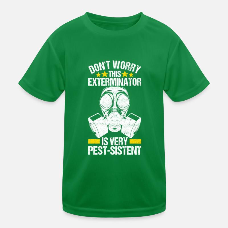 Pest Control Exterminator Kids Functional T-Shirt
