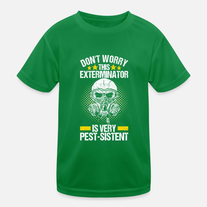 Pest Control Exterminator Kids Functional T-Shirt