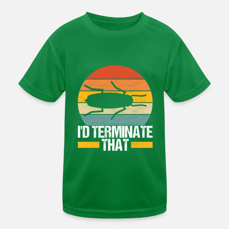 Pest Control Exterminator Kids Functional T-Shirt