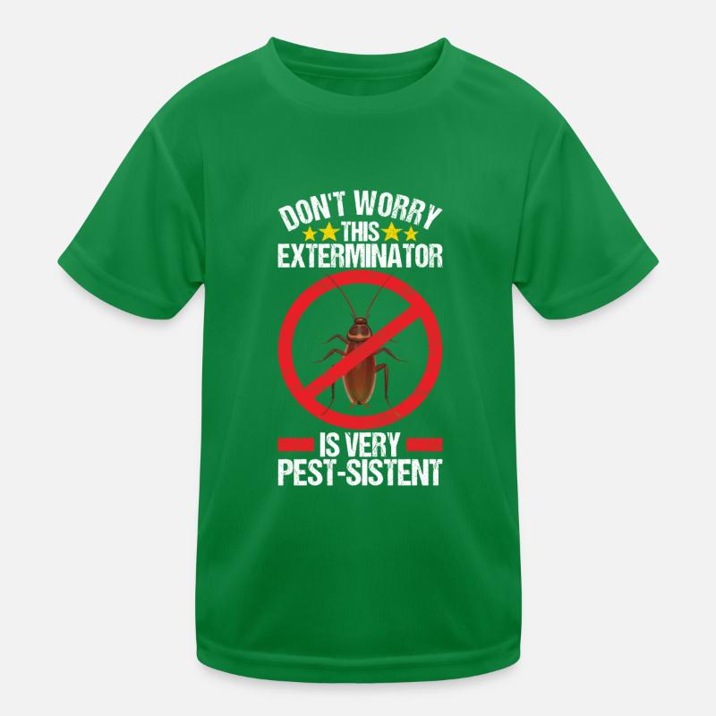 Pest Control Exterminator Kids Functional T-Shirt
