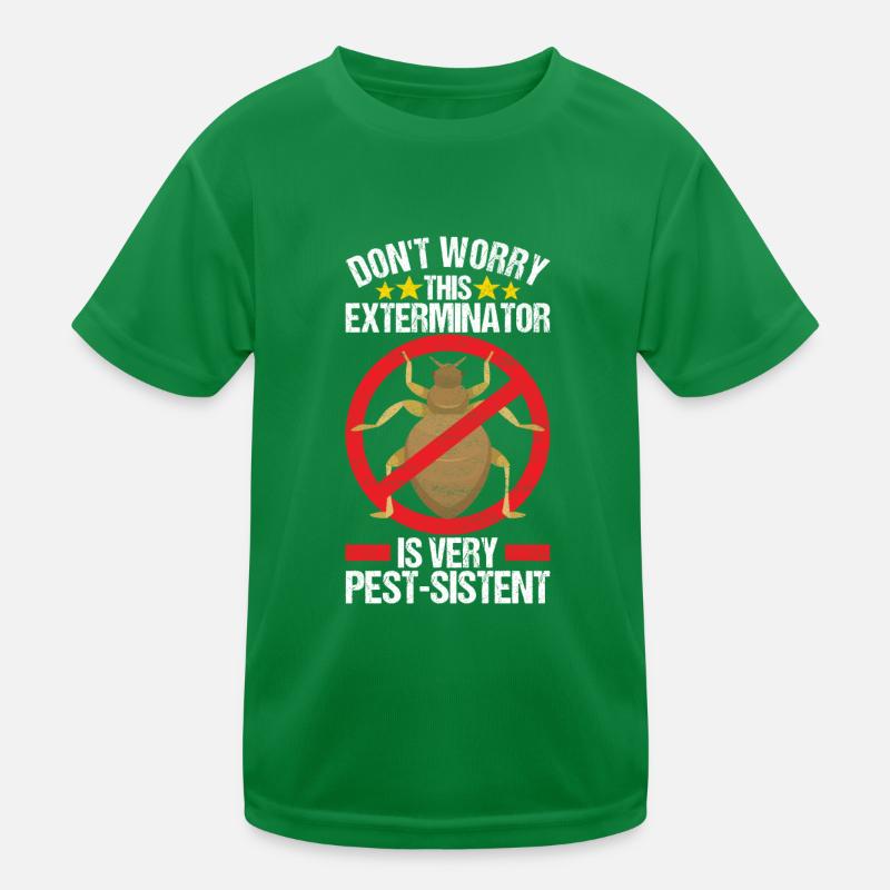 Pest Control Exterminator Kids Functional T-Shirt