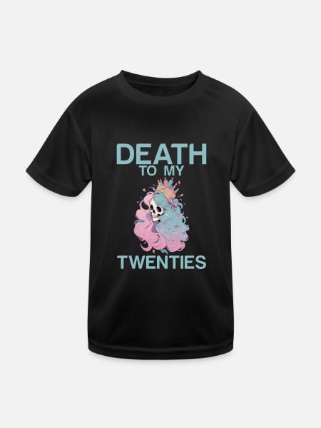 Death To My Twenties 2 - Kids Functional T-Shirt - black - Front