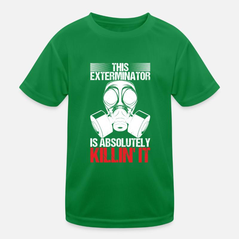 Pest Control Exterminator Kids Functional T-Shirt