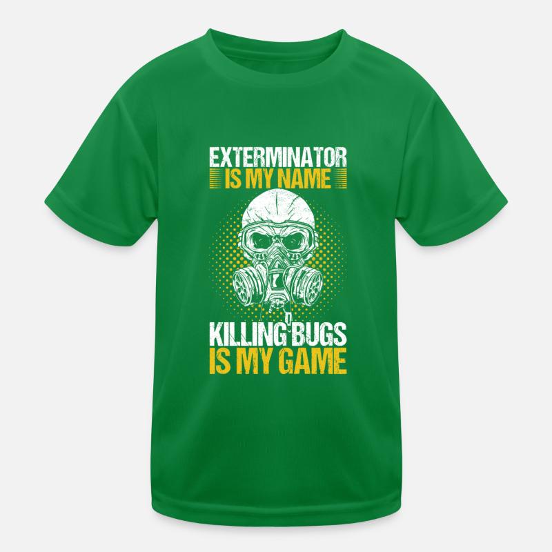 Pest Control Exterminator Kids Functional T-Shirt