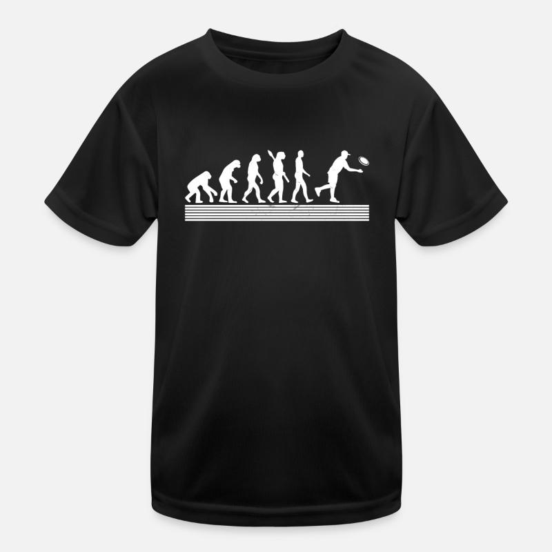 Disc Golf Disc Golfer Evolution disc golf player Kids Functional T-Shirt