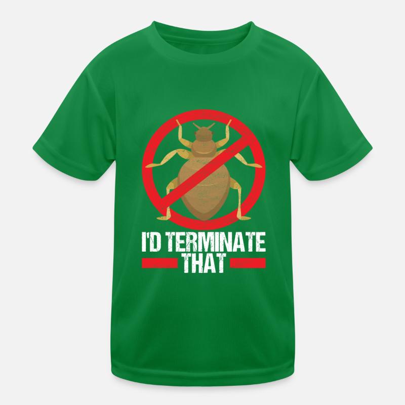 Pest Control Exterminator Kids Functional T-Shirt