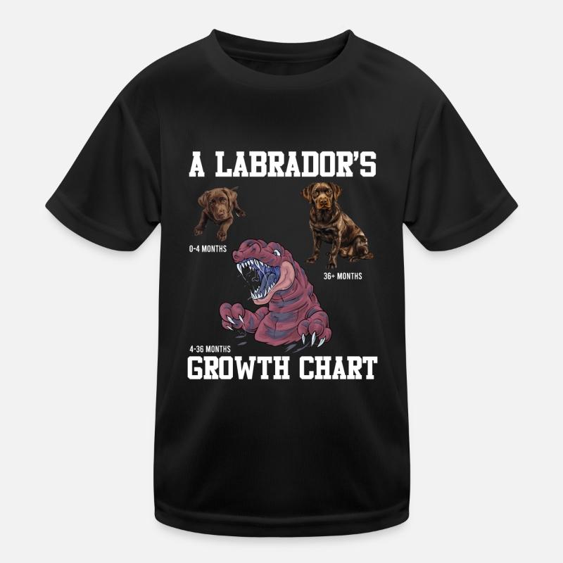 Labrador Lovers Labrador GROWTH CHART Kids Functional T-Shirt