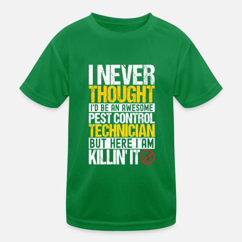 Pest Control Exterminator Kids Functional T-Shirt