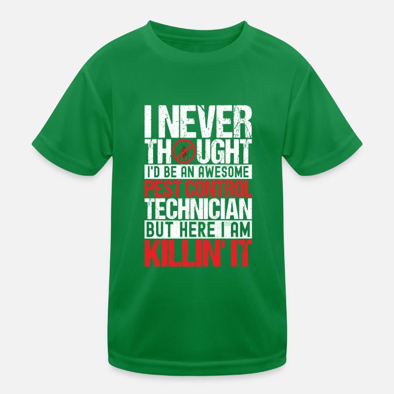 Pest Control Exterminator Kids Functional T-Shirt