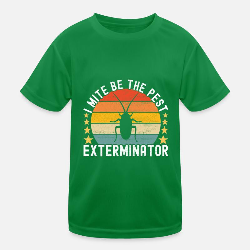 Pest Control Exterminator Kids Functional T-Shirt