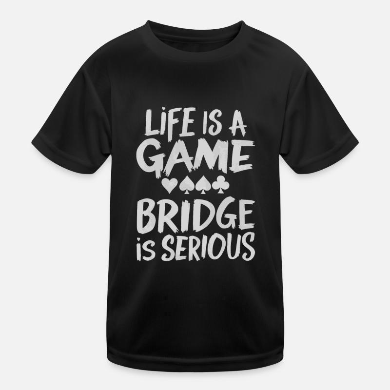 Bridge Kartenspiel Geschenk Kinder Funktions-T-Shirt