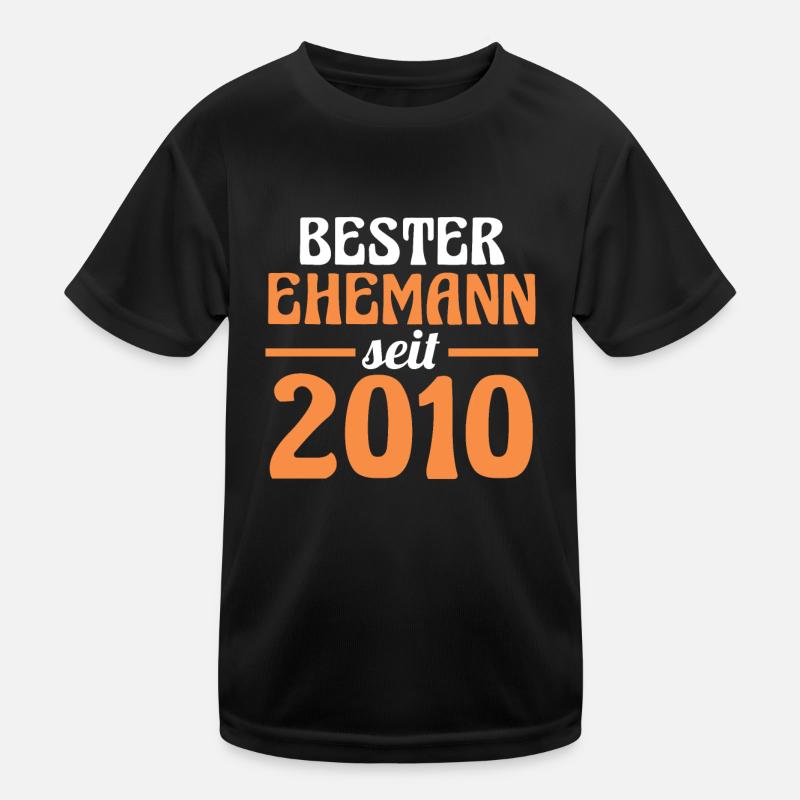 Valentinstag Bester Ehemann Seit 2010 Kinder Funktions-T-Shirt