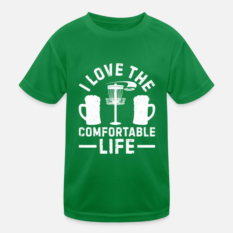 Disc Golf Disc Golfing - I love the comfortable li Kinder Funktions-T-Shirt