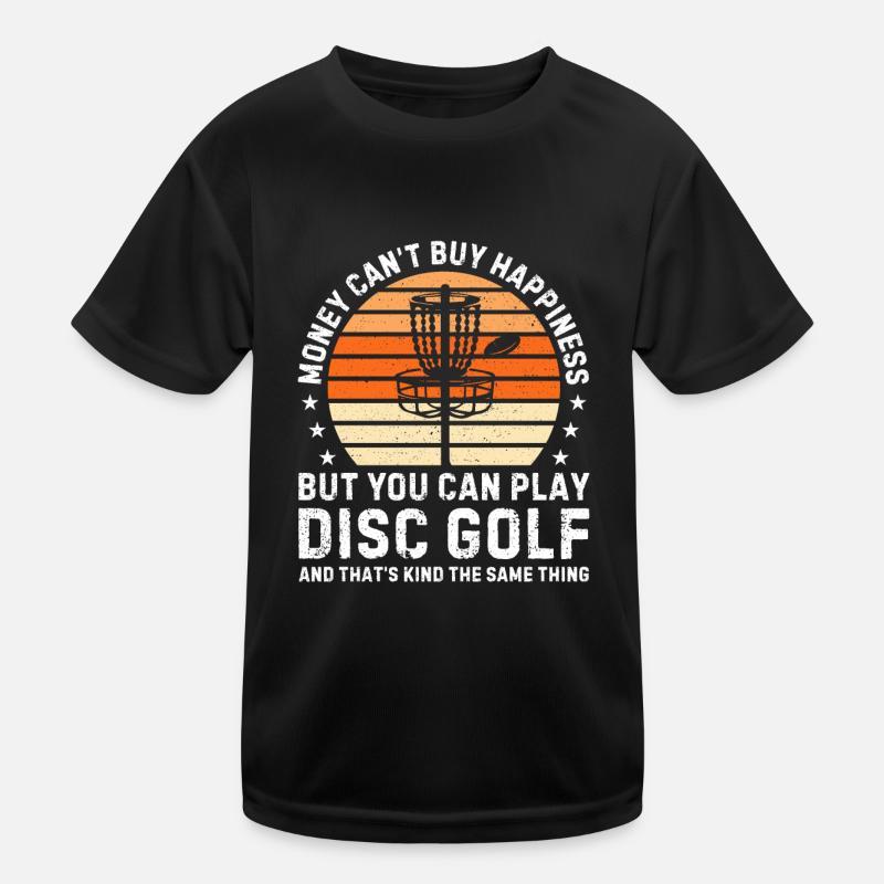 Funny disc golfing Funny disc golf player Kinder Funktions-T-Shirt