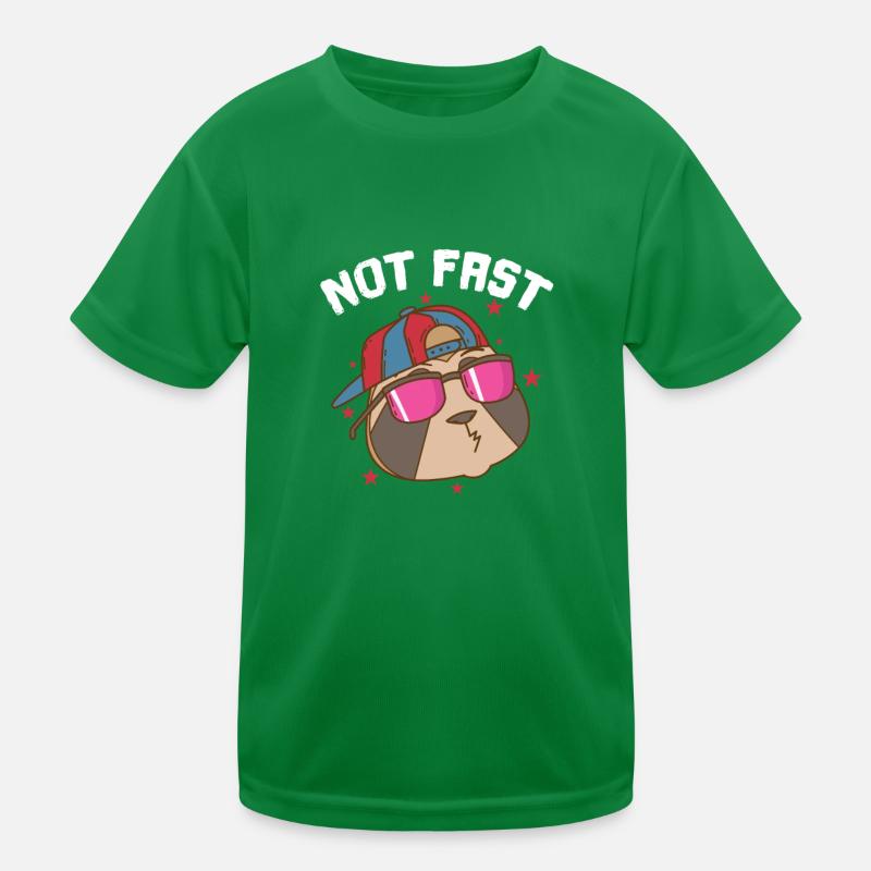Not Fast Faultier faul Baum Kinder Funktions-T-Shirt