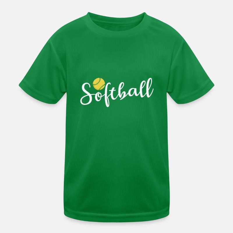 Softball Sport Freizeit Kinder Funktions-T-Shirt