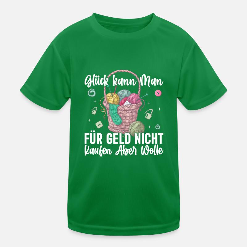 Strickerinnen Handarbeit Häkeln Nähen Stricken Kinder Funktions-T-Shirt