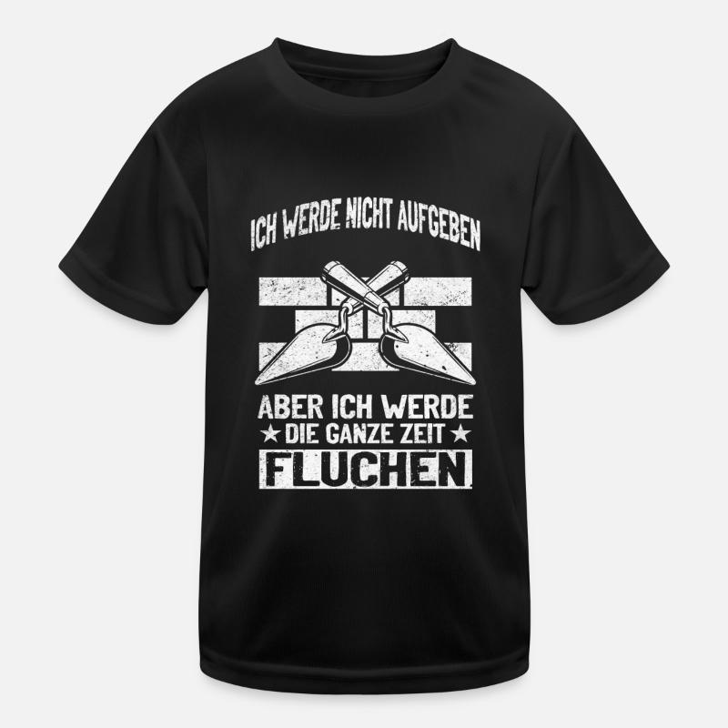 Never give up, swear creatively! Kids Functional T-Shirt