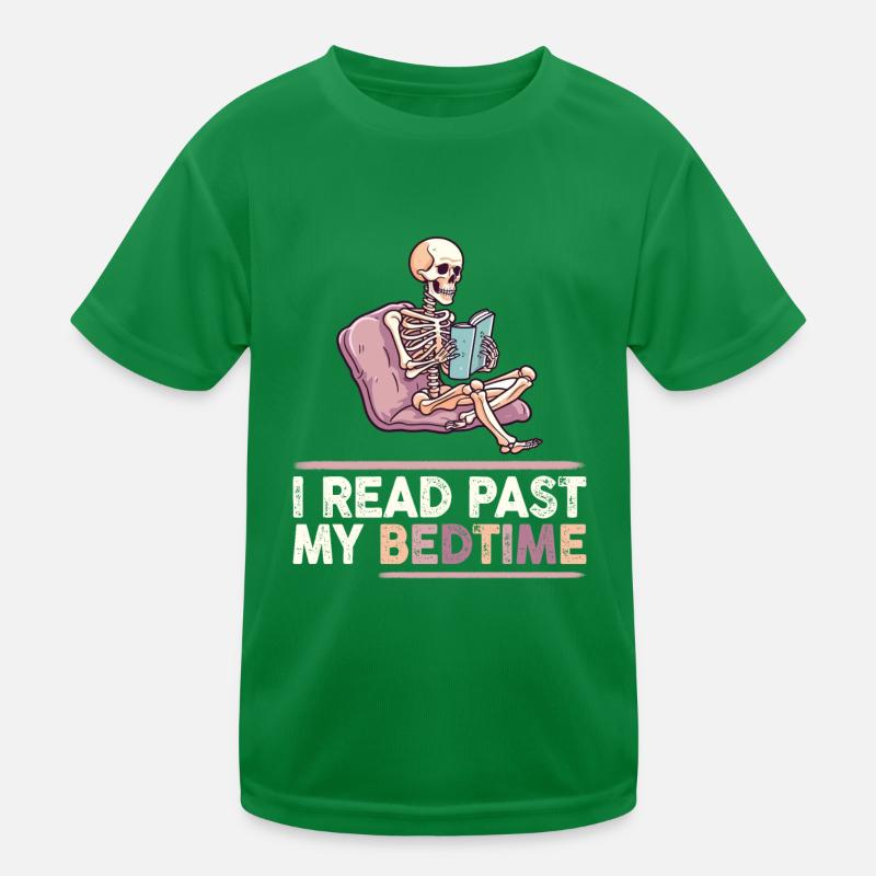 I read skeleton after bedtime Kids Functional T-Shirt