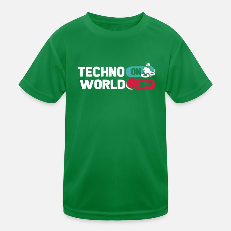 Techno Raver Techno sur World Off T-shirt sport Enfant