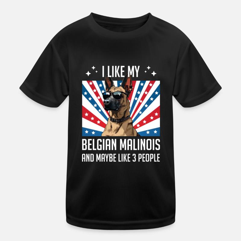 Malinois J’AIME MON MALINOIS BELGE Drôle T-shirt sport Enfant